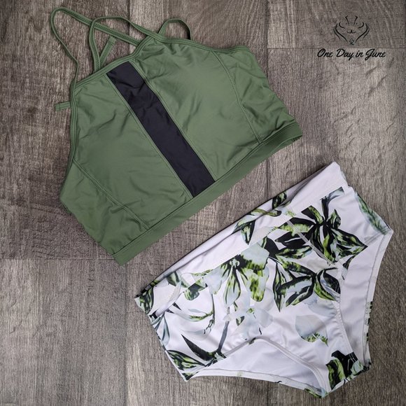 Zando Other - Zando Halter Top Boy Shorts w/Pockets Bikini